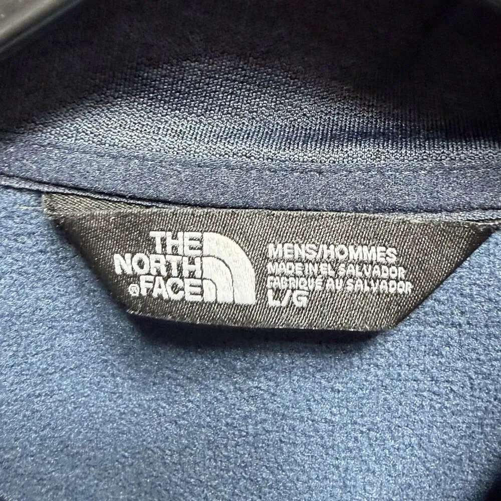 The North Face 1/2 Zip Pullover Long Sleeve Men's Large Blue Fleece